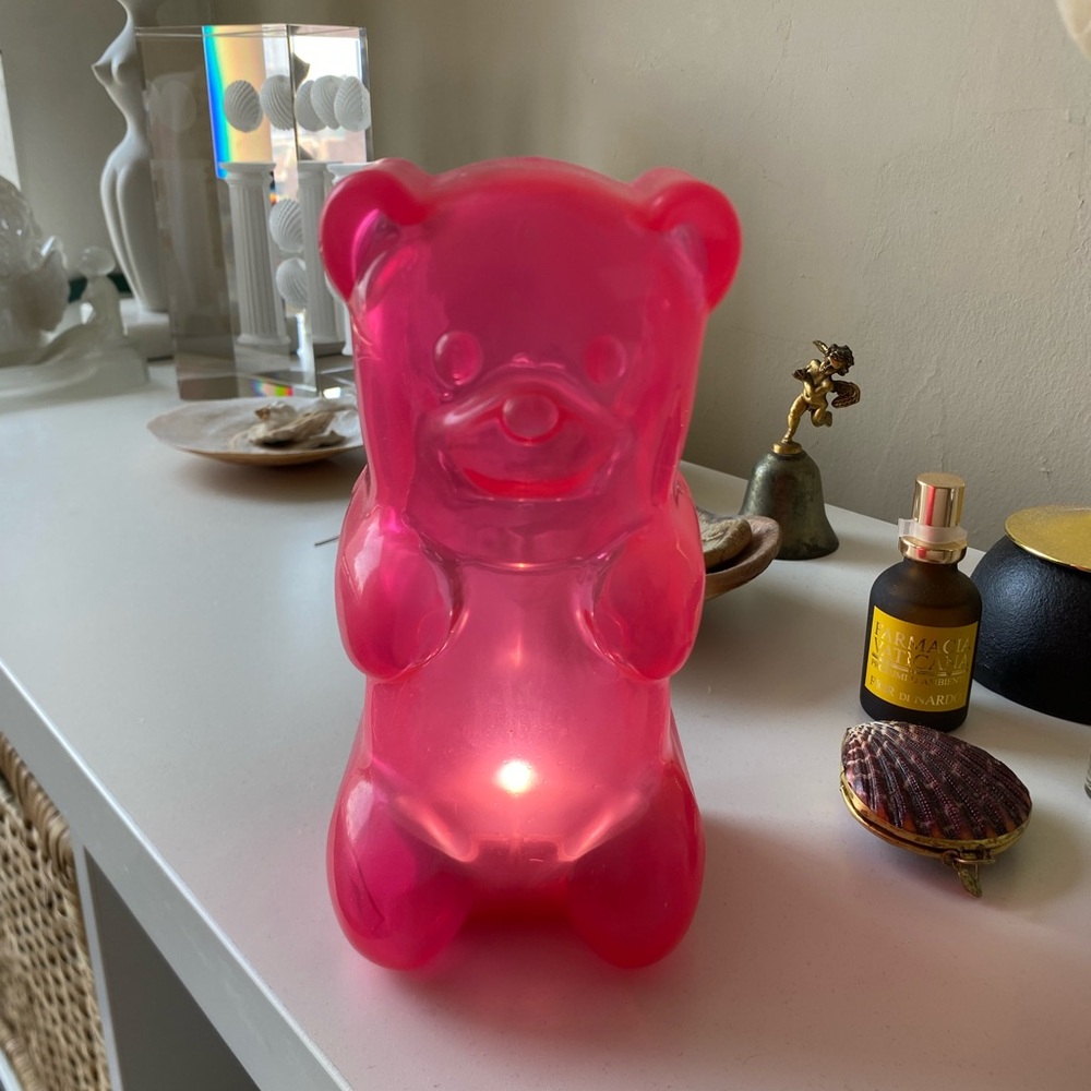 Pink Bear Shaped Lamp